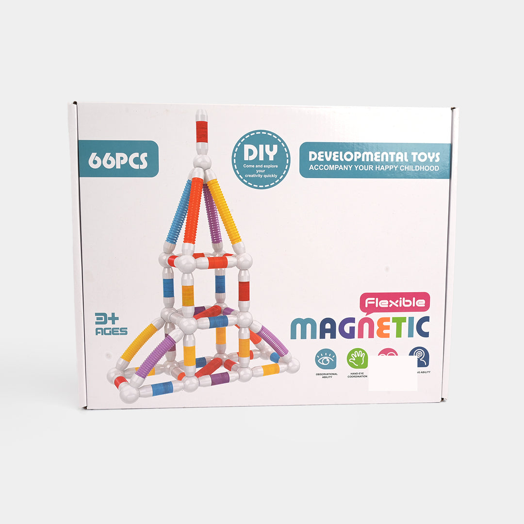 Flexible Magnetic Developmental Toys | 66PCs