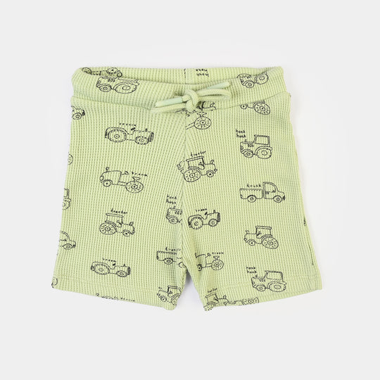 Infant Boys Thermal Knitted Short Truck- Green