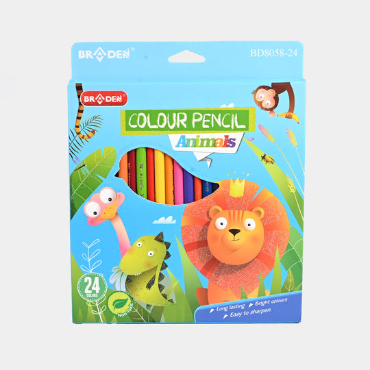 Braden Colored Pencils | Vivid & Break-Resistant | 24PCs
