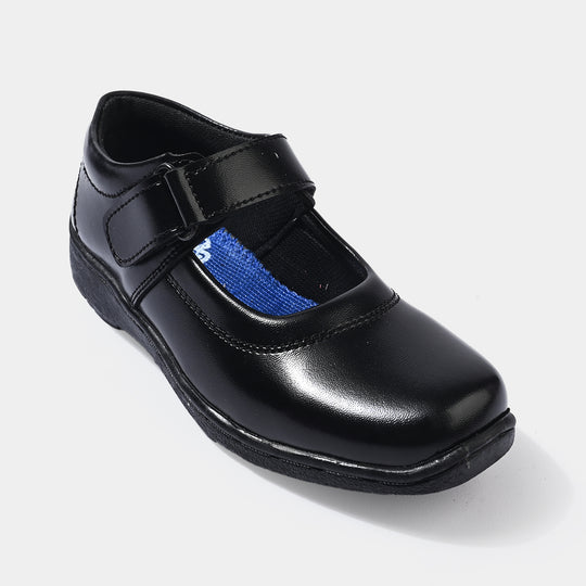 Girls School Shoes TS-11A-BLACK