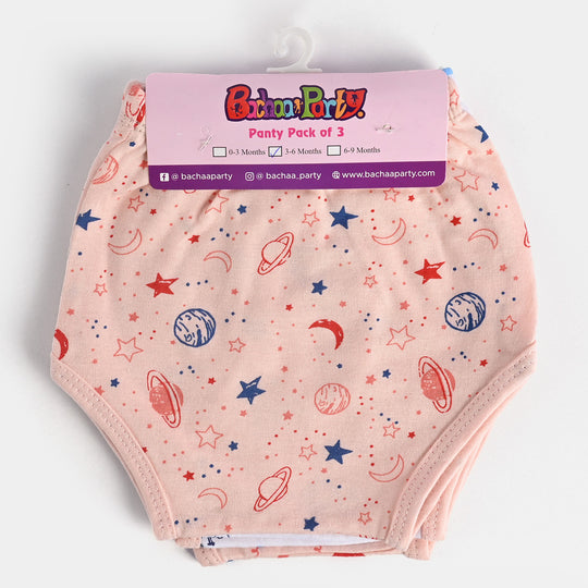 Pack OF 3 Infants Cotton Panty | 3-6Months