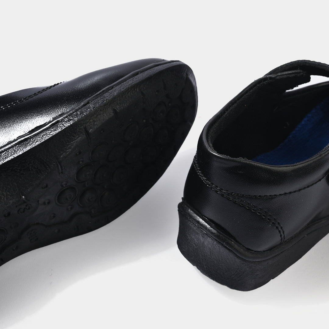 Girls School Shoes TS-11A-BLACK