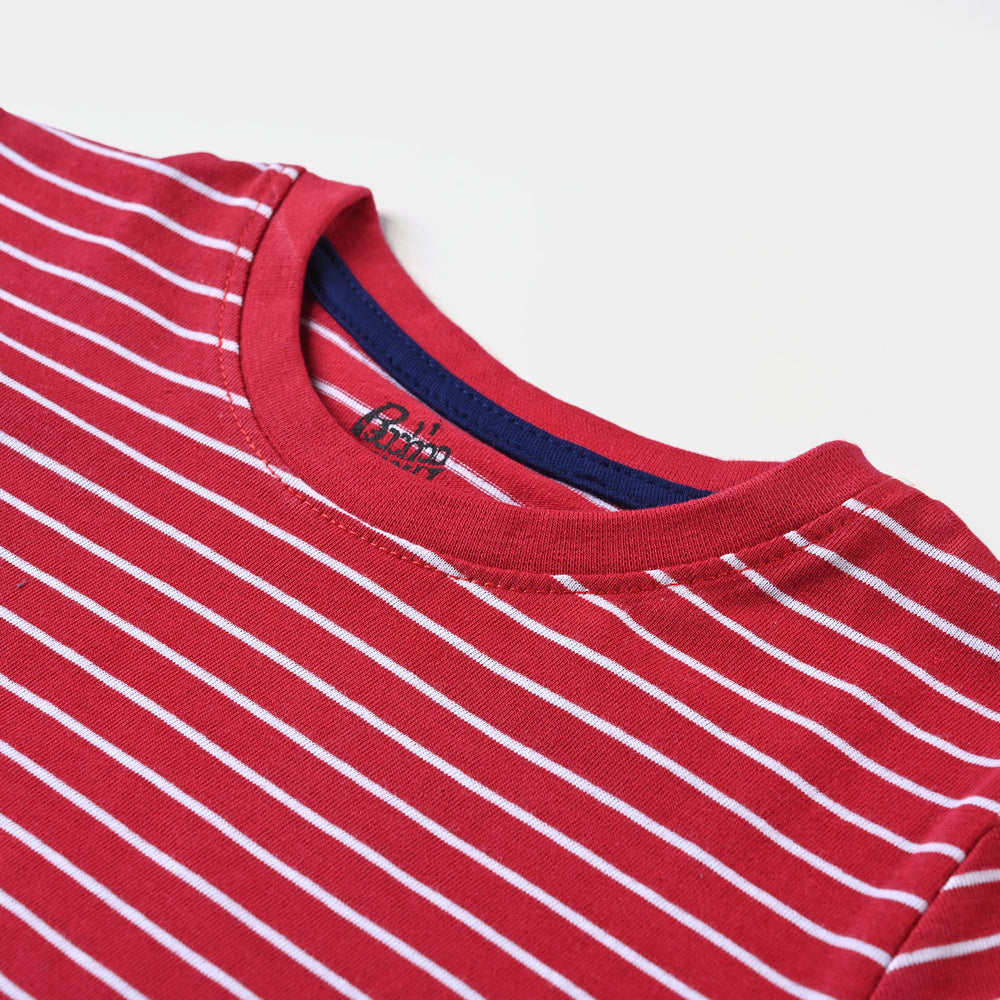 Boys Cotton Jersey T-Shirt H/S Character-Red