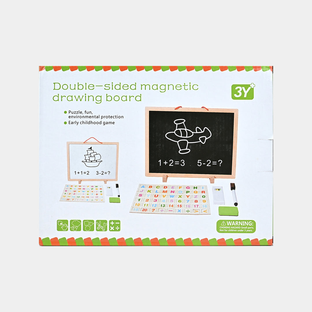 Black & White Double-Sided Magnetic Drawing Board