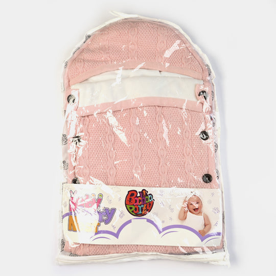 Infant Baby Woolen Carry Nest - Pink