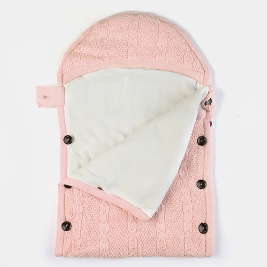 Infant Baby Woolen Carry Nest - Pink