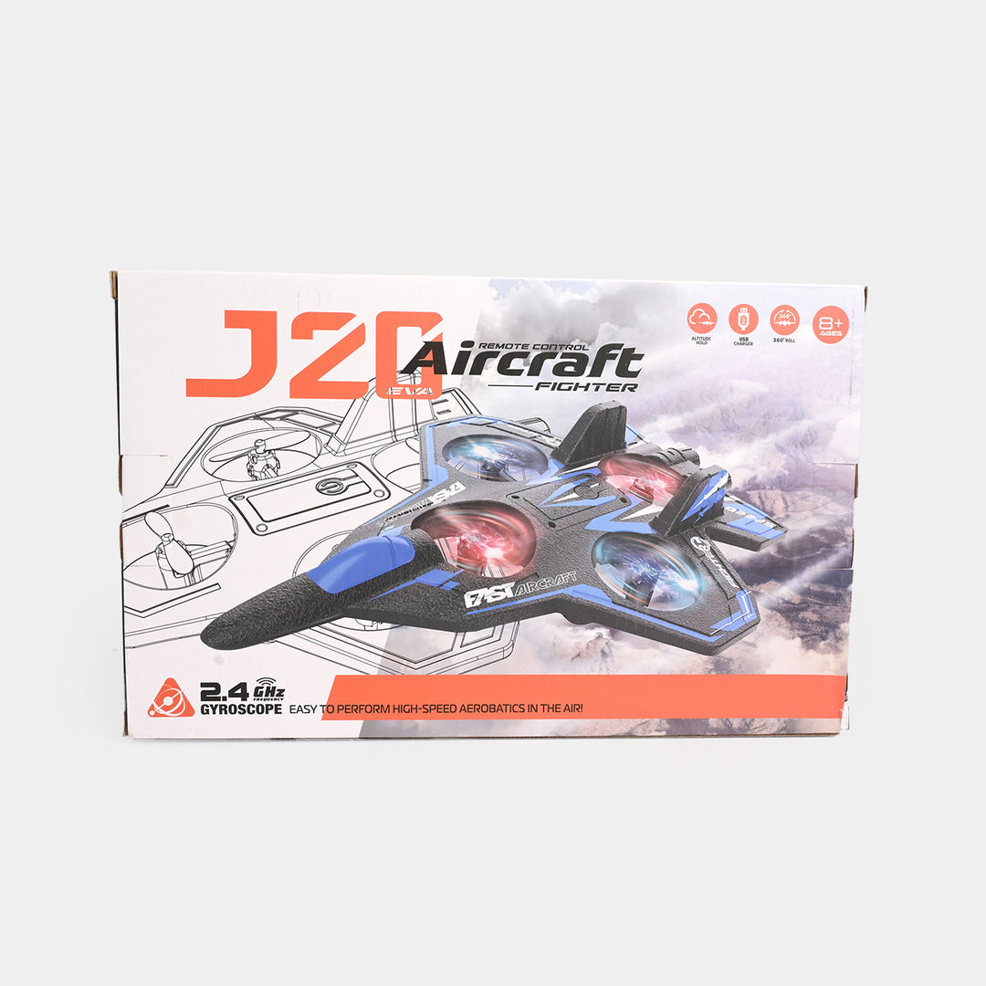 J20 Remote Control Aircraft Fighter – 2.4GHz Gyroscope Stabilized RC Plane