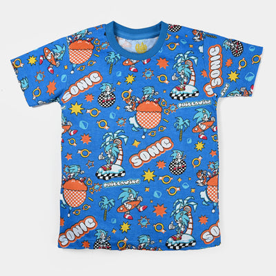 Boys Cotton Jersey T-Shirt H/S Character | Brill Blue