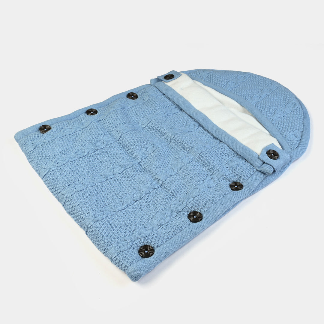 Infant Baby Woolen Carry Nest - Sky Blue