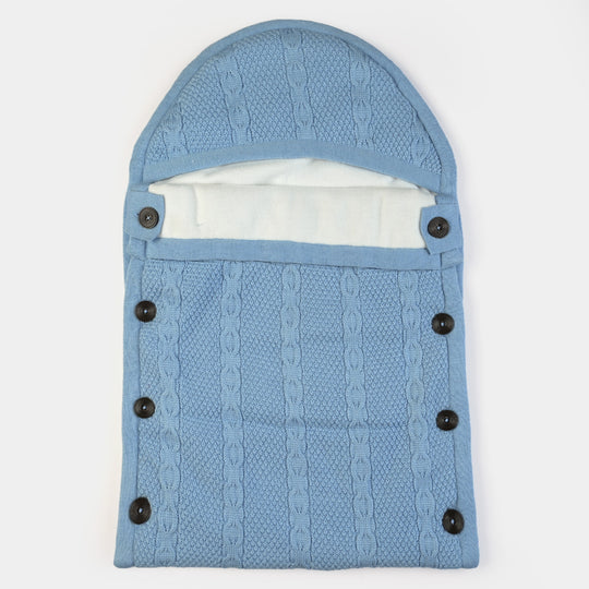 Infant Baby Woolen Carry Nest - Sky Blue