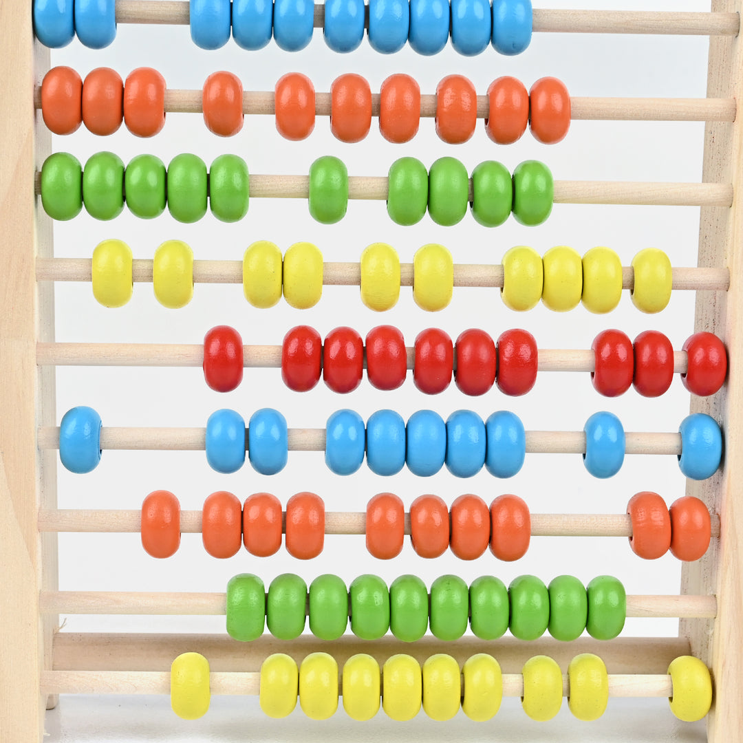 Wooden Counting Abacus with 100 Counting Sticks – Educational Toy