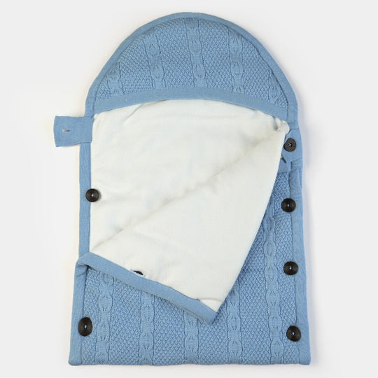 Infant Baby Woolen Carry Nest - Sky Blue