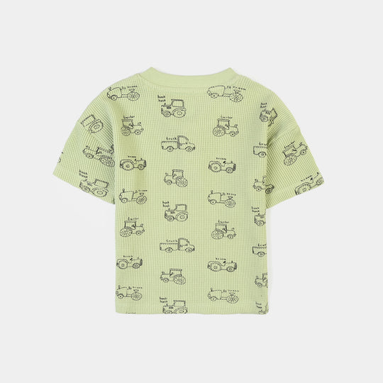 Infant Boys Thermal T-Shirt Animal & Trees -  Green