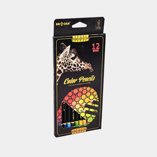 Braden Color Pencils | Premium Quality | 12PCs