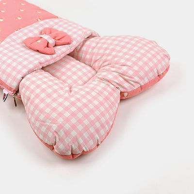 Carry Nest Heart Printed Pink Check