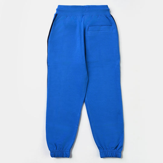 Boys Cotton Terry and Fleece Pyjamas New Goals-B.Blue