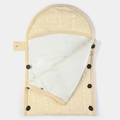 INFANT BABY WOOLEN CARRY NEST - Fawn