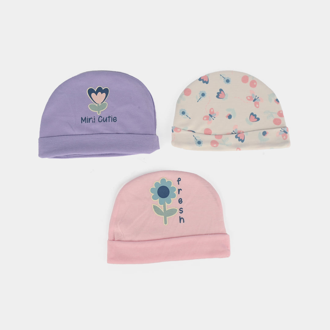 Pack OF 3 Baby Cap/Hat Set