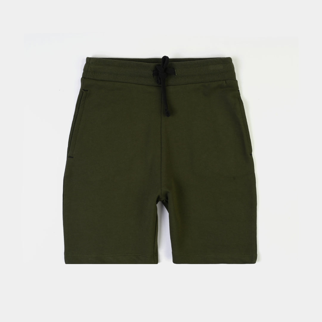 Boys Cotton Terry Short Basic - Green