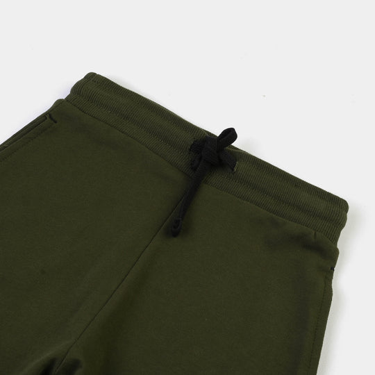 Boys Cotton Terry Short Basic - Green