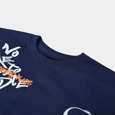 Boys Cotton Jersey T-Shirt H/S | True Navy