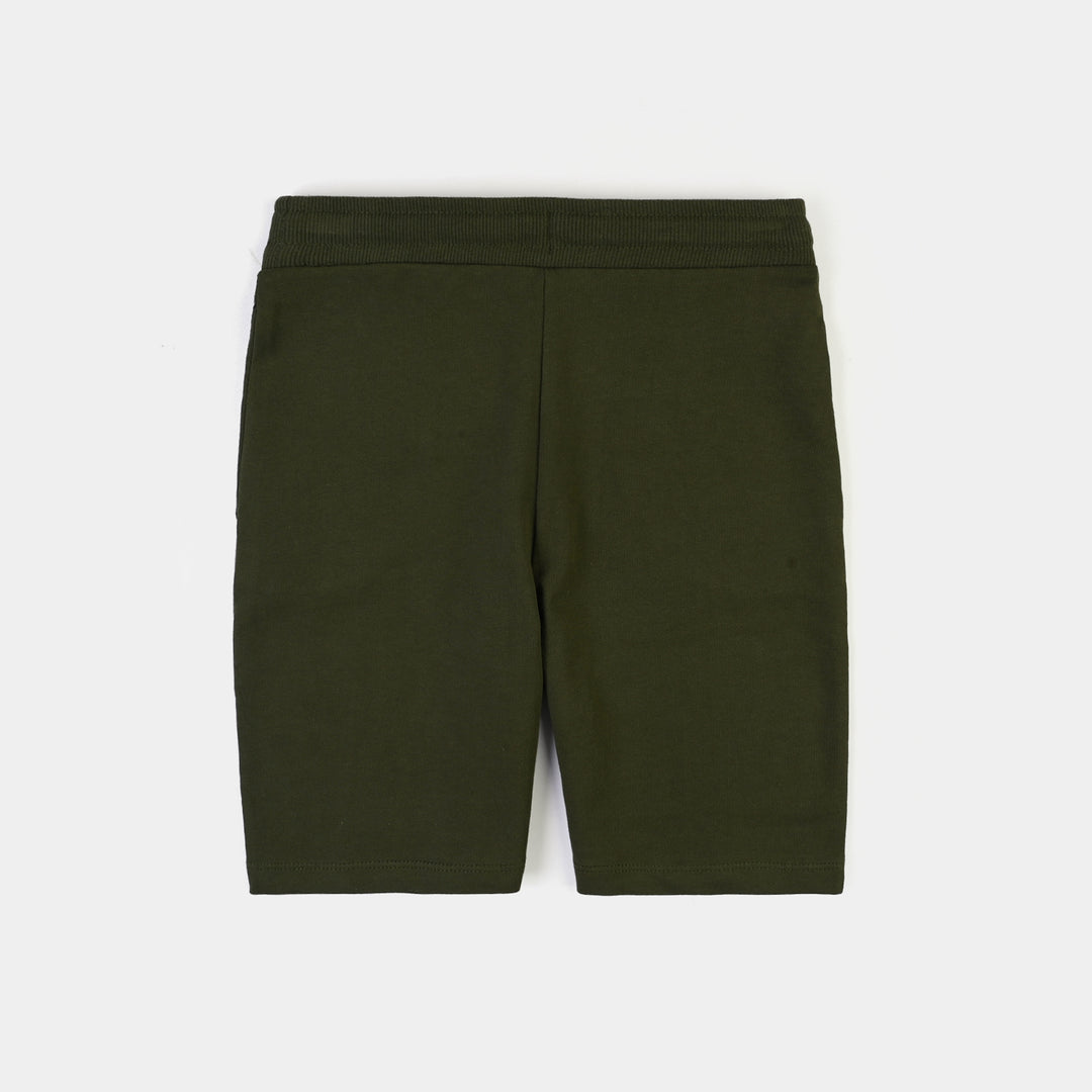 Boys Cotton Terry Short Basic - Green