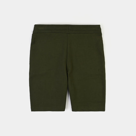 Boys Cotton Terry Short Basic - Green