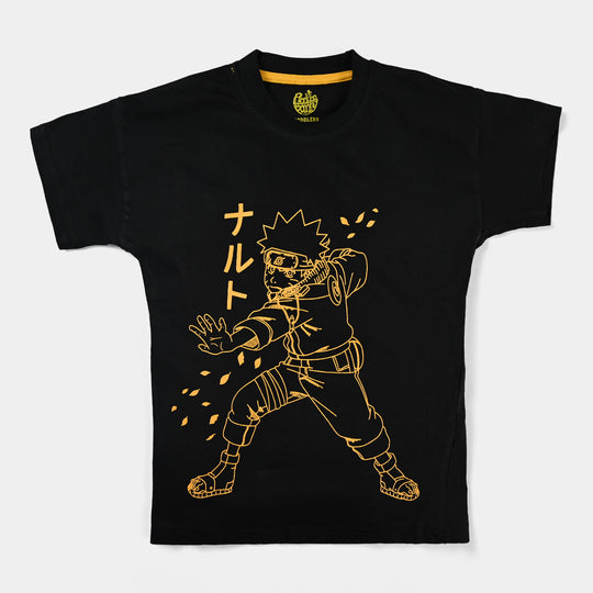 Boys Cotton Jersey T-Shirt H/S Character | BLACK