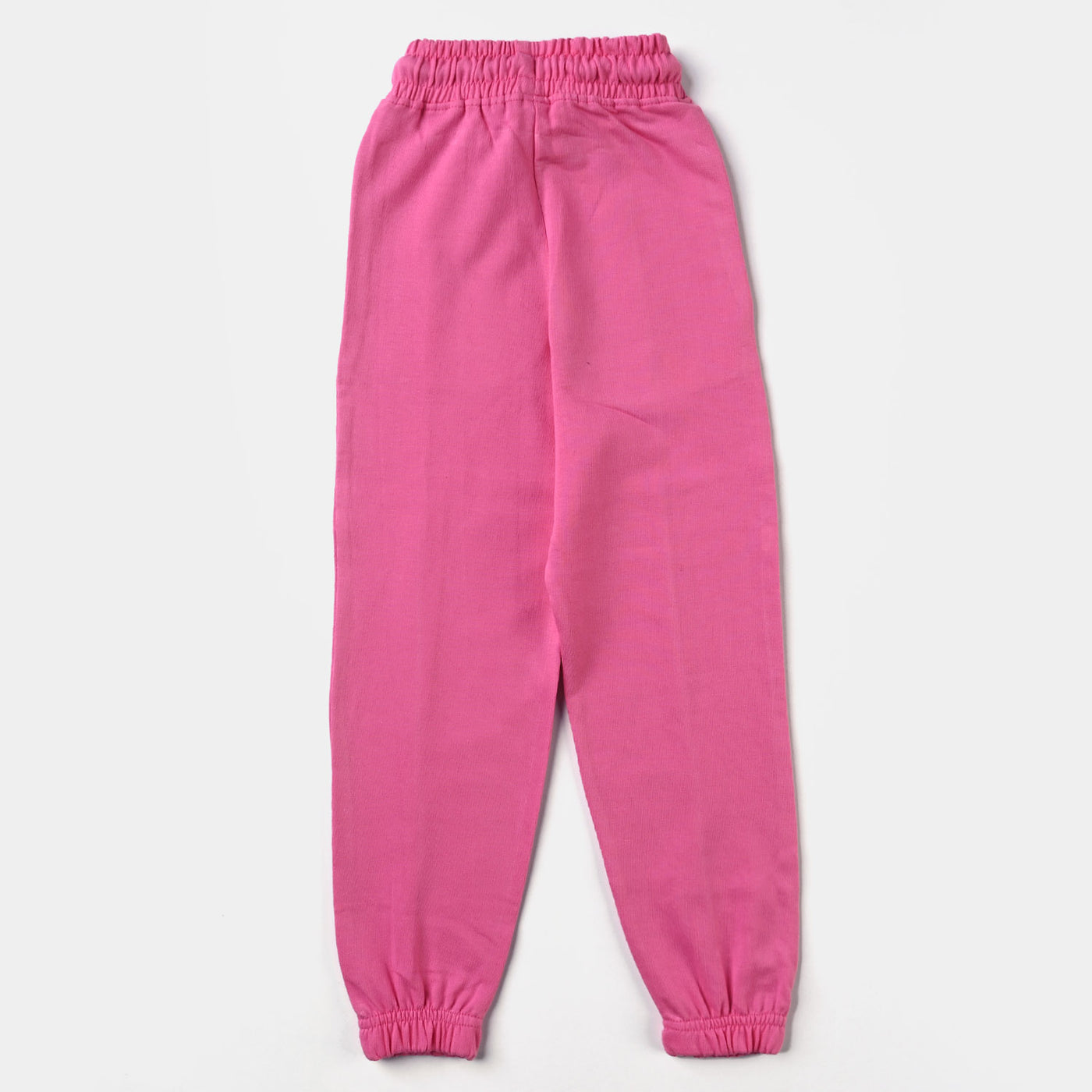 Girls Cotton Terry Pyjamas-Pink Cosmos