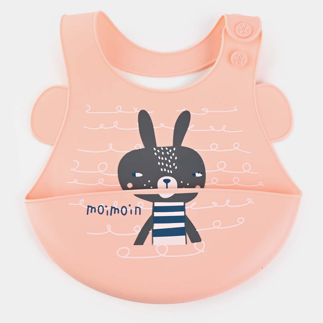 Silicone Food Catcher Bib | Pink