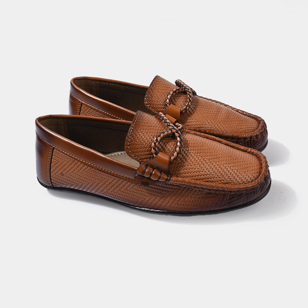 Boys Loafer SS-001-BROWN