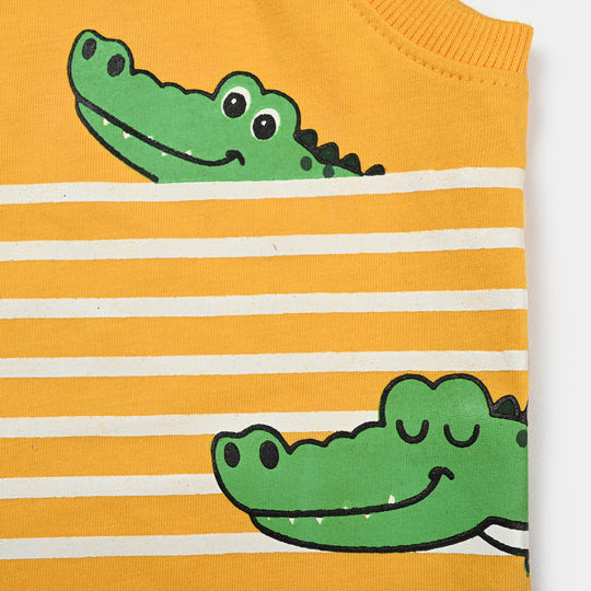 Infant Boys Cotton Jersey Sando -Citrus