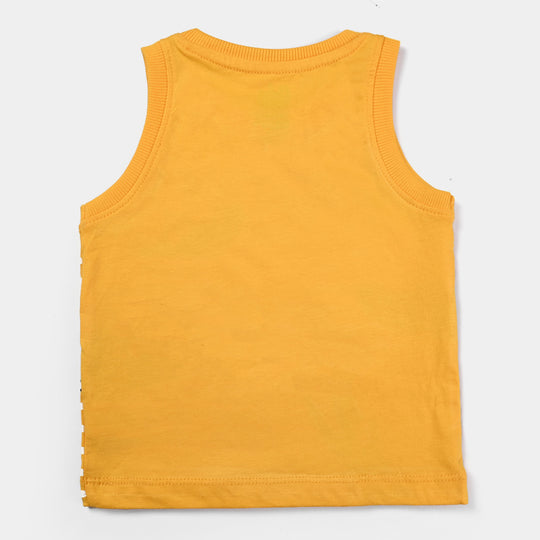 Infant Boys Cotton Jersey Sando -Citrus