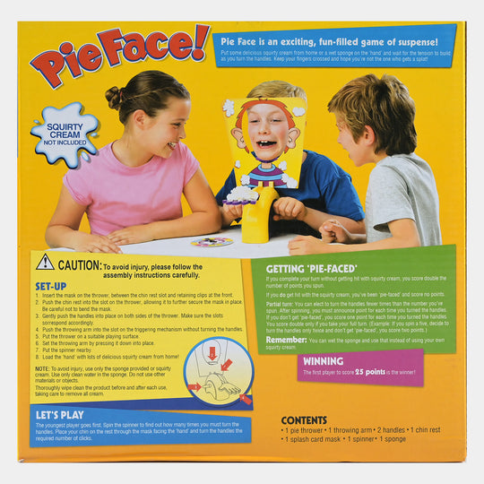 Pie face game For Kids