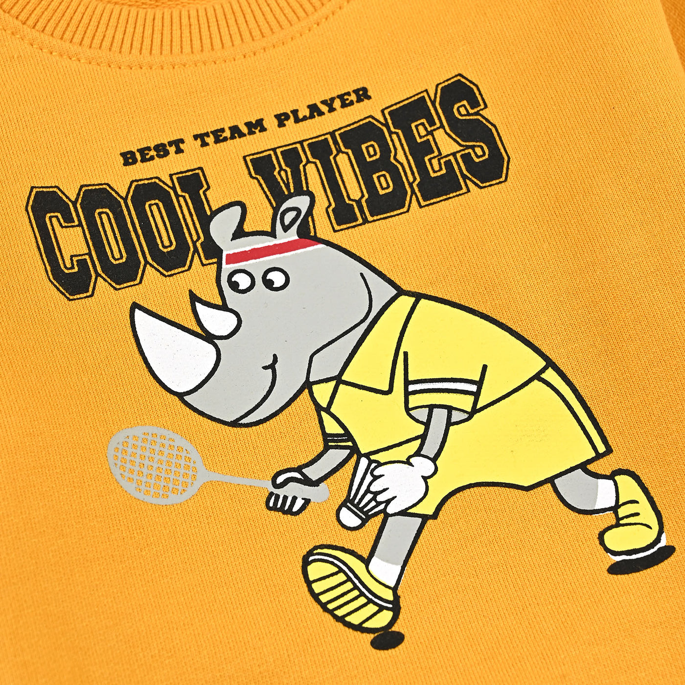 Infant Boys Cotton Terry Sweatshirt Cool Vibes-Citrus