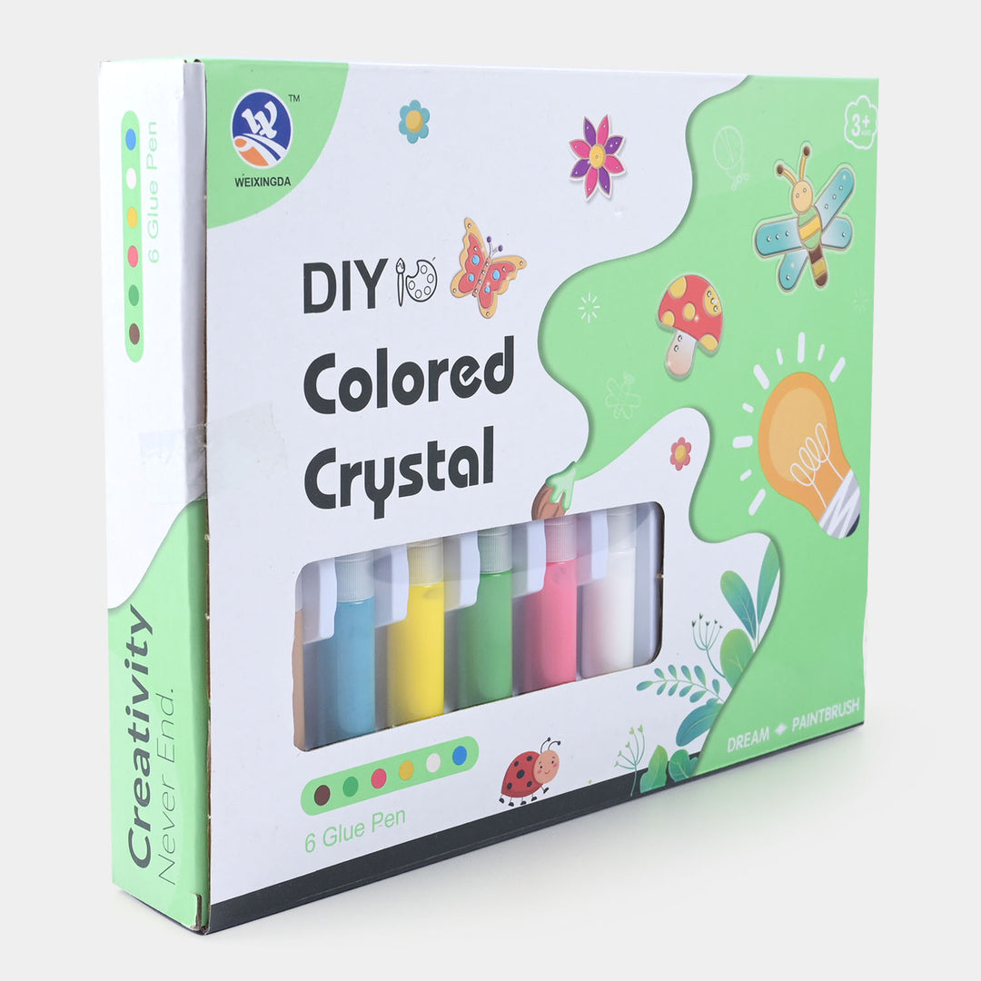 Sticky Art Painting Set Colored Crystal For Kids