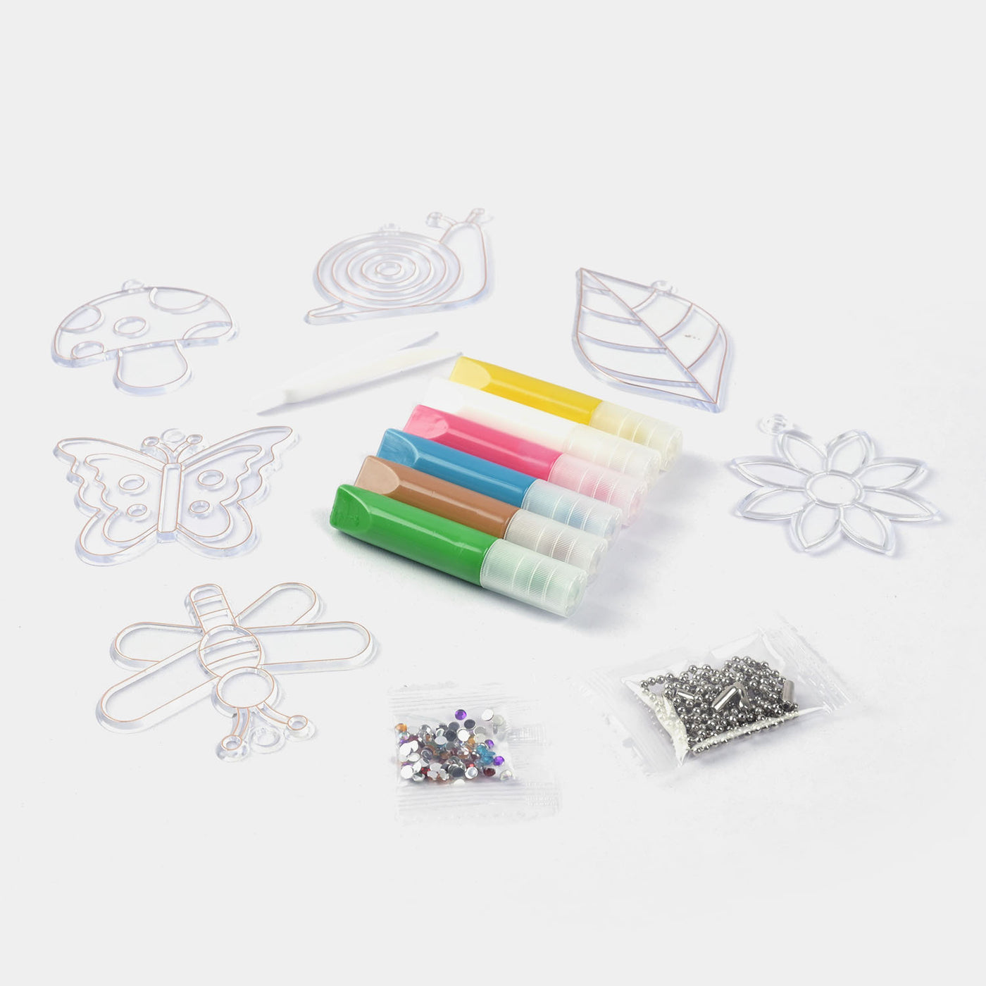 Sticky Art Painting Set Colored Crystal For Kids