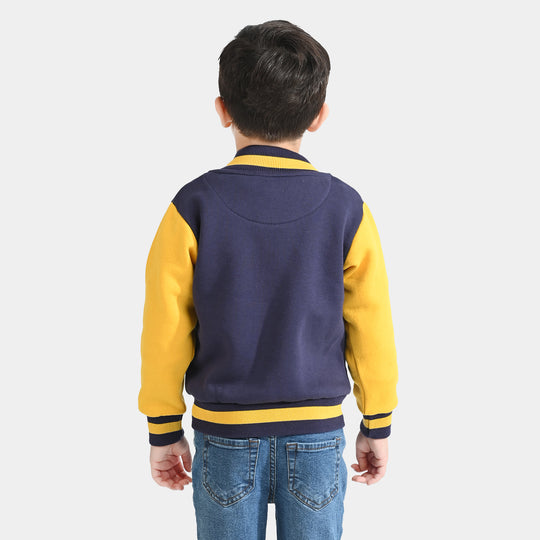 Boys Fleece Knitted Jacket Fun Vibes Always