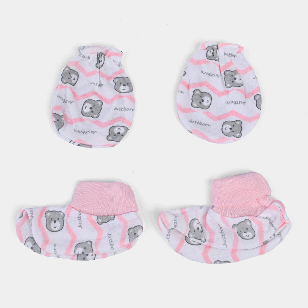 Baby Cap/Hat+Socks+Mittens 3PCs Set