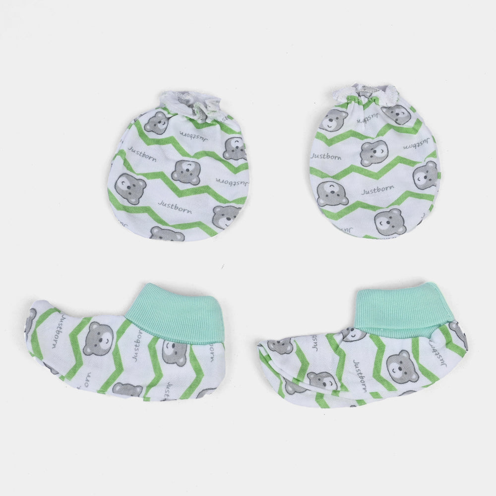 Baby Cap/Hat+Socks+Mittens 3PCs Set