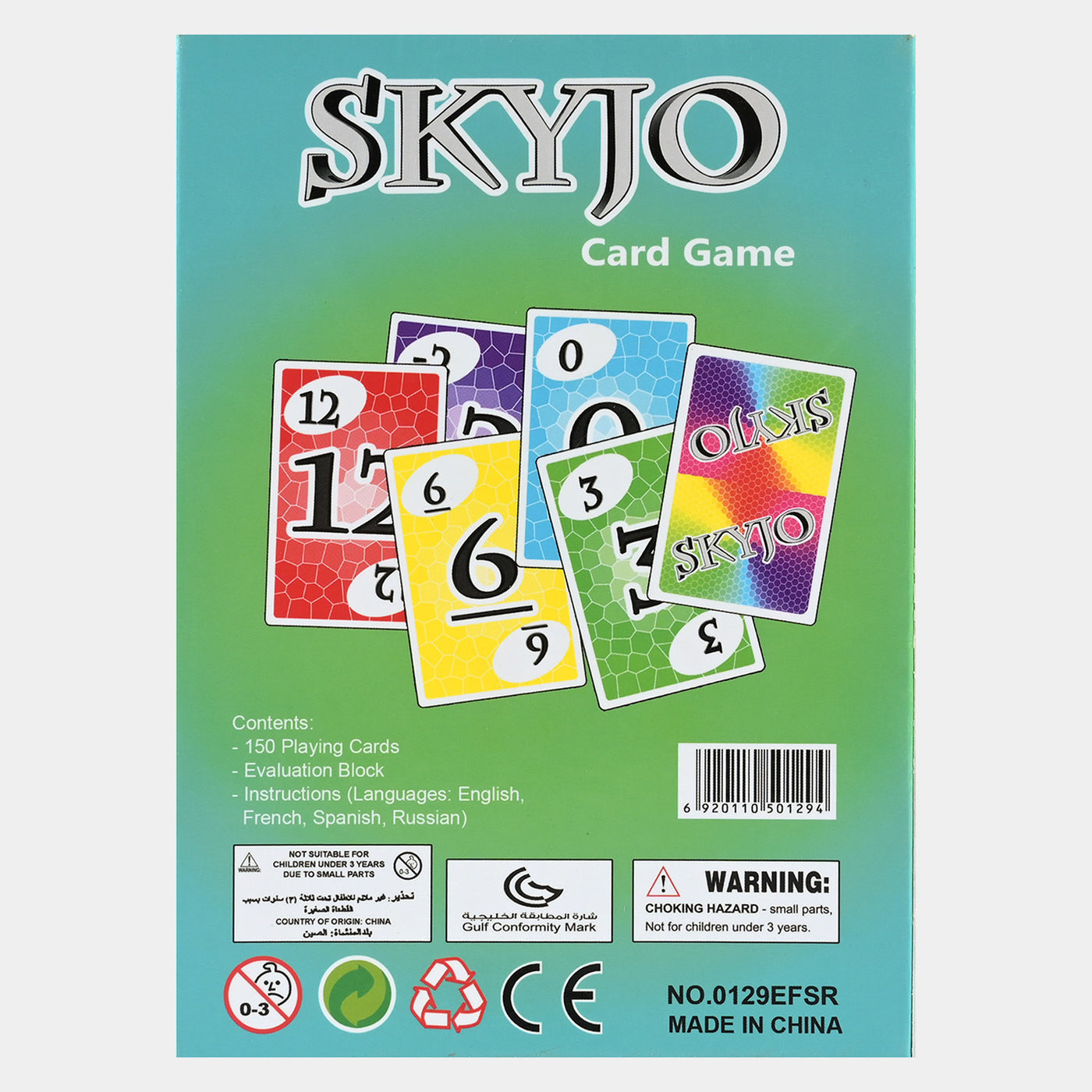 Skyjo Card Game For Kids