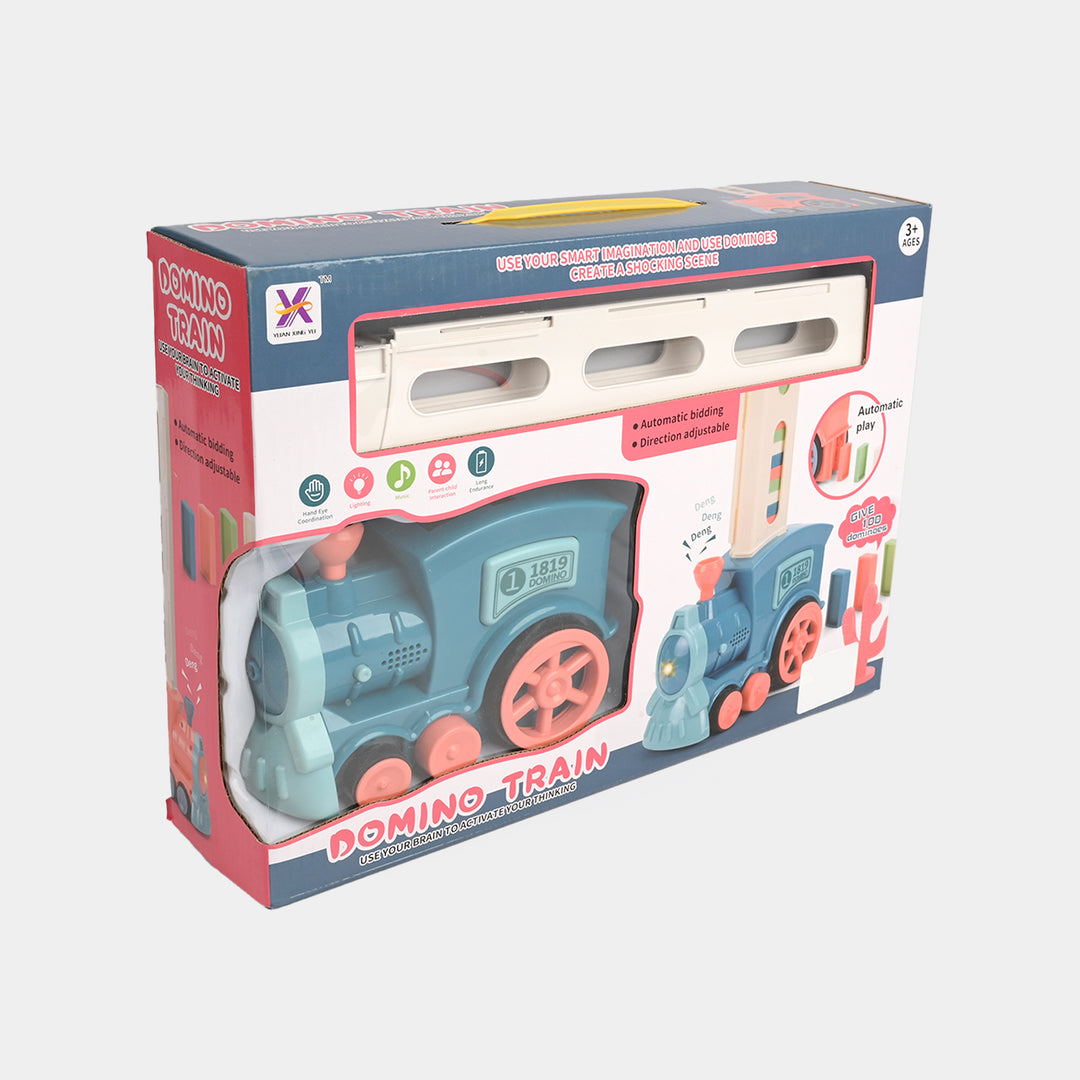 Automatic Domino Laying Electric Train Toy for Kids