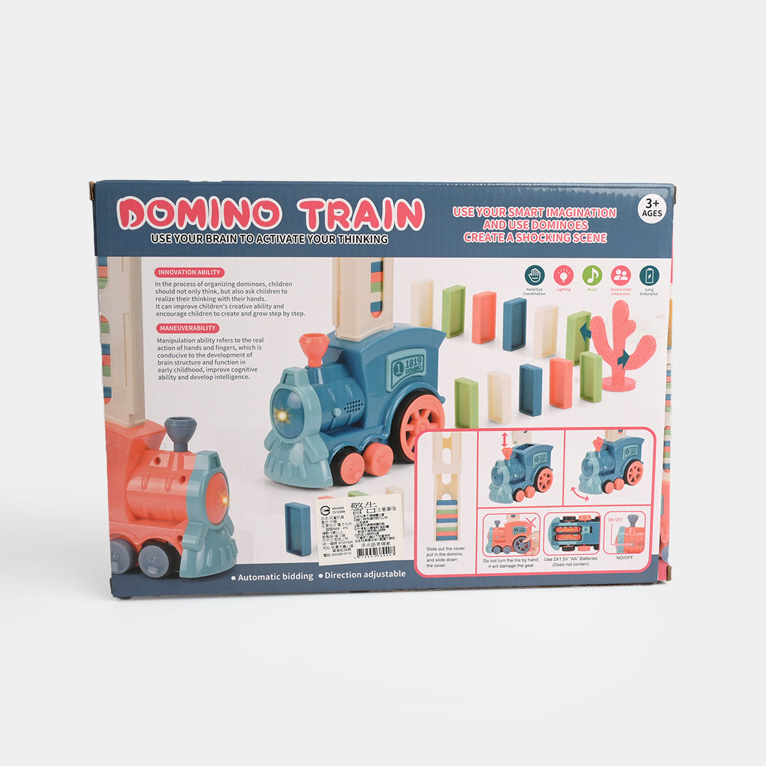 Automatic Domino Laying Electric Train Toy for Kids