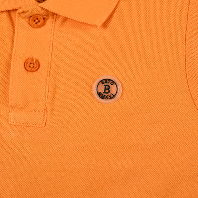 Infant Boys Cotton PK Polo T-Shirt Basic-B. Marigold