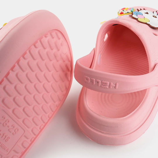 Girls Clogs 118-6-Pink