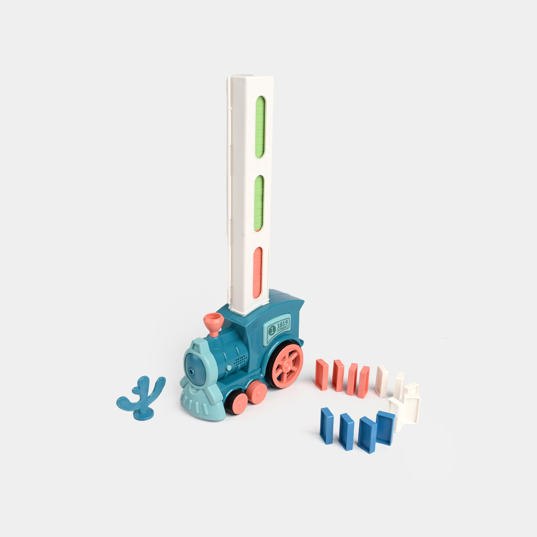 Automatic Domino Laying Electric Train Toy for Kids
