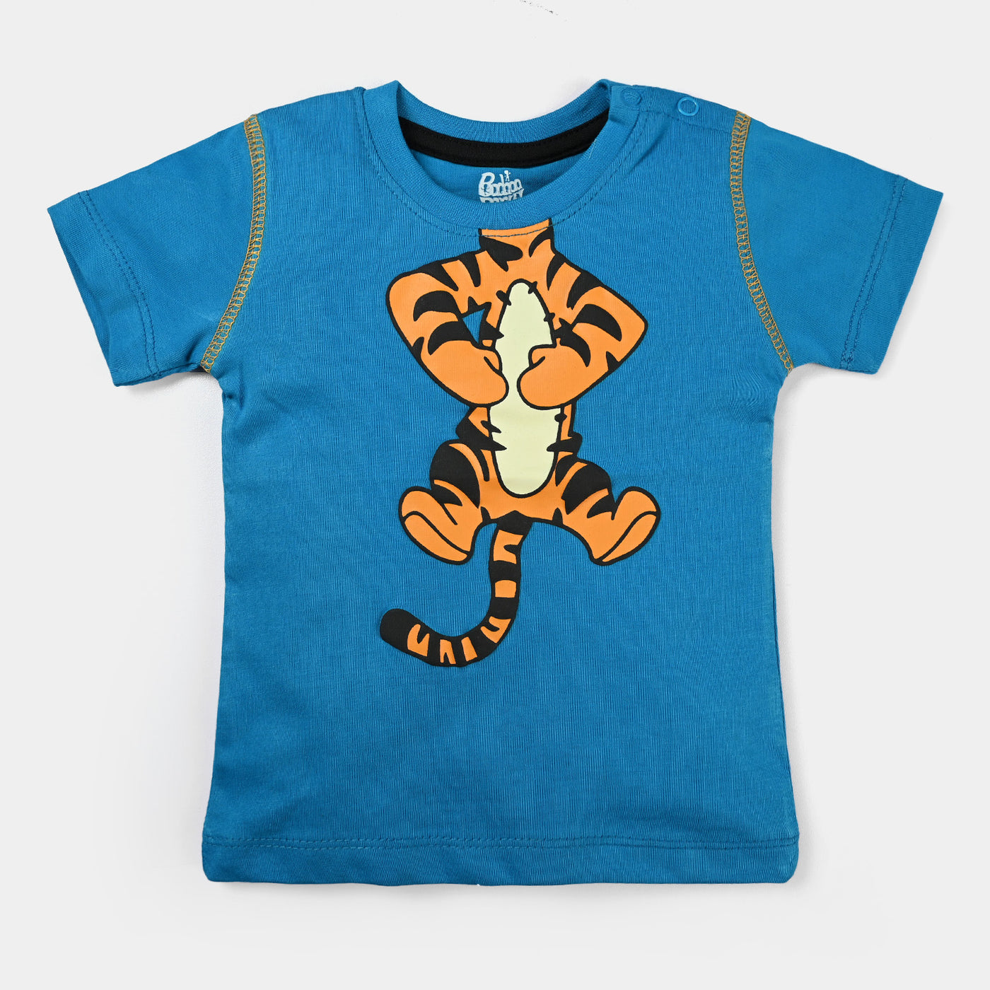 Infant Boys Slub Jersey T-Shirt Tiger-Blue