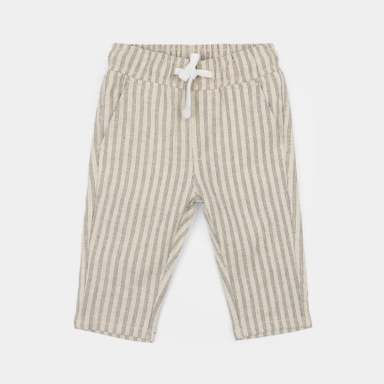 Infant Boys Cotton Pants (Brave Little One) - Beige