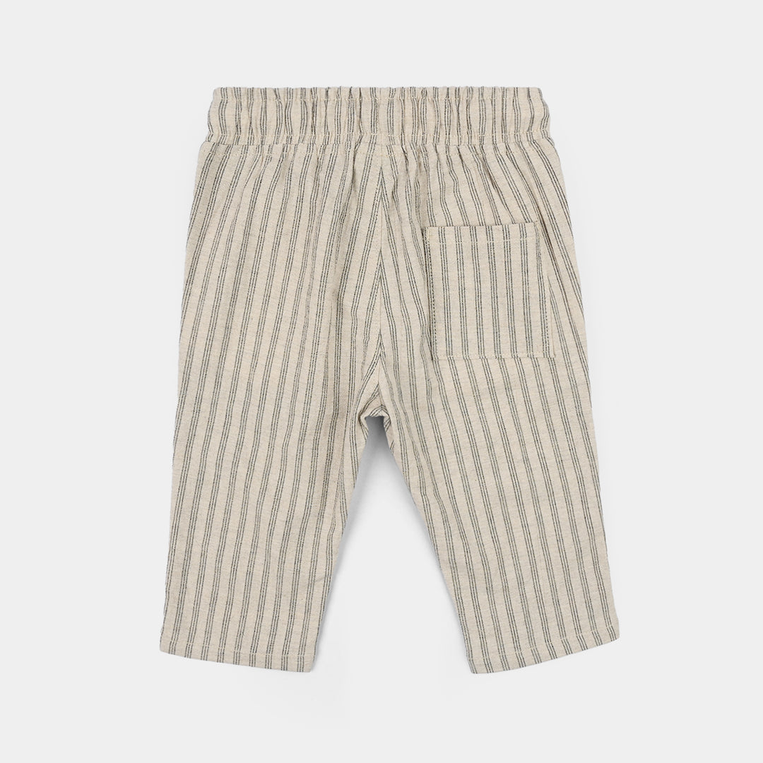 Infant Boys Cotton Pants (Brave Little One) - Beige
