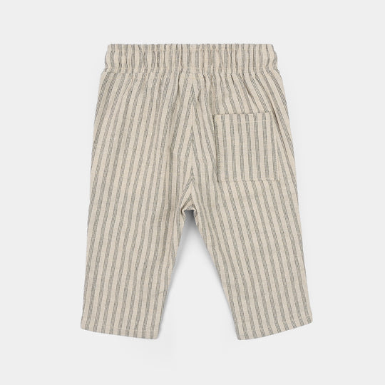 Infant Boys Cotton Pants (Brave Little One) - Beige